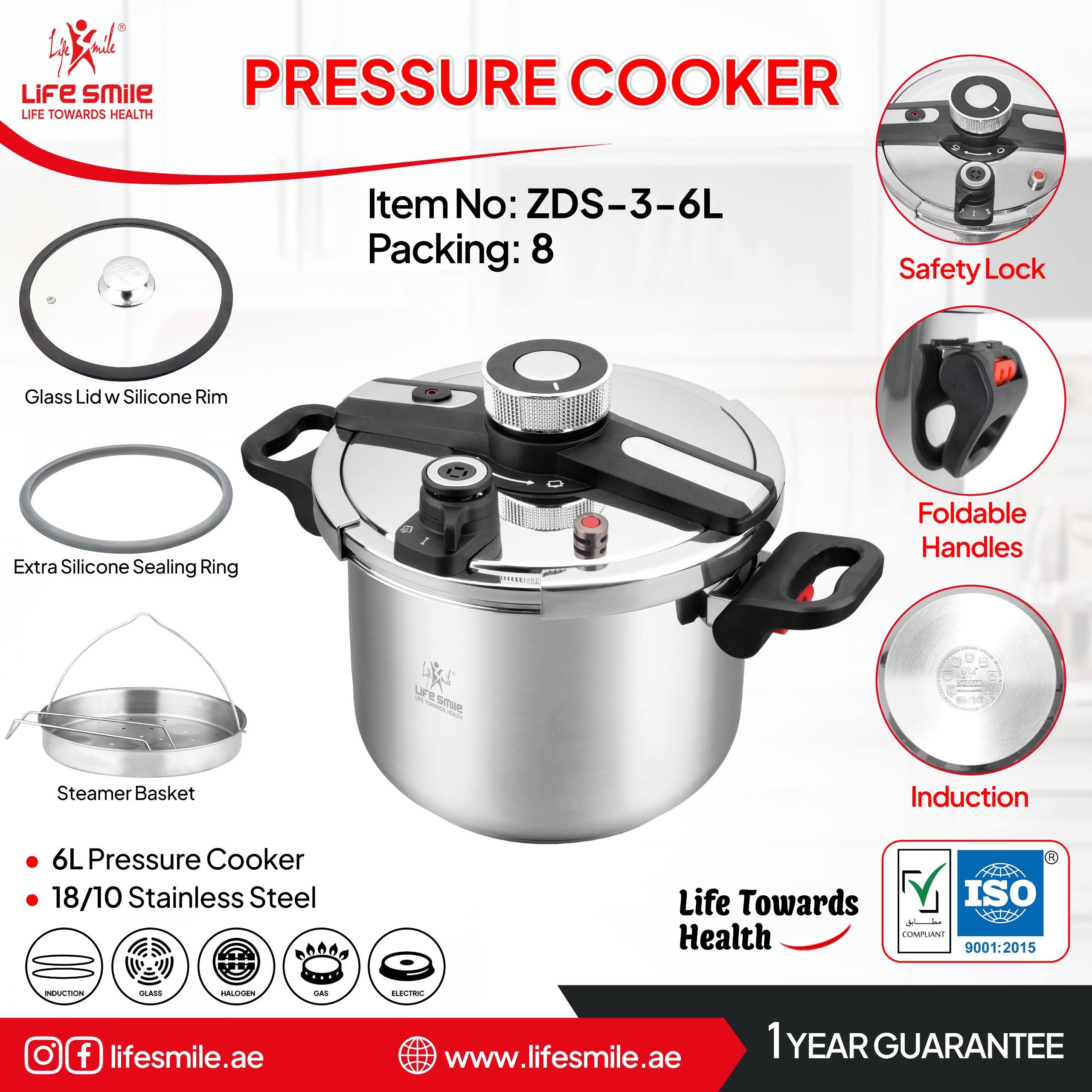 زودپز 6 لیتری لایف اسمایل ZDS-3-6L